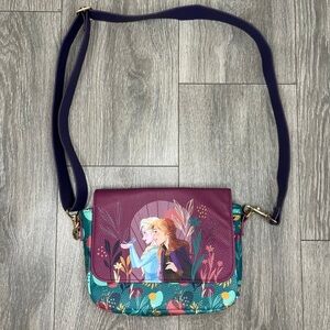Disney Store Frozen 2 Crossbody Bag Anna Elsa 8”x 7”